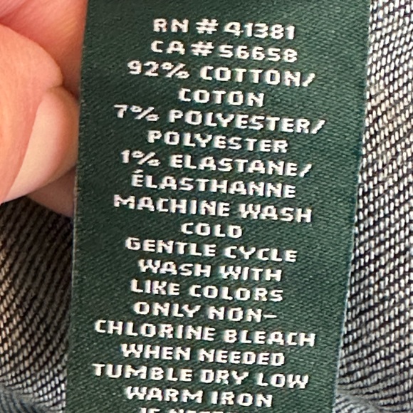 Lauren Ralph Lauren | Skinny Cropped Slimming Fit Dark Wash Jeans, 16, NWT - Picture 9 of 12